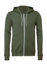 Unisex Poly-Cotton Full Zip Hoodie – Bild 14