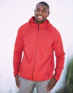 Lux Hooded Knit Fleece Jacket for men – Bild 5