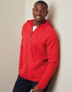 Lux Hooded Knit Fleece Jacket for men – Bild 4