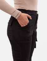 Damen Thermo Cargo Hose Stretch Outdoor Arbeitshose Winter Fleece – Bild 3