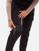 Damen Thermo Cargo Hose Stretch Outdoor Arbeitshose Winter Fleece – Bild 7