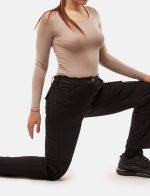 Damen Thermo Cargo Hose Stretch Outdoor Arbeitshose Winter Fleece – Bild 8
